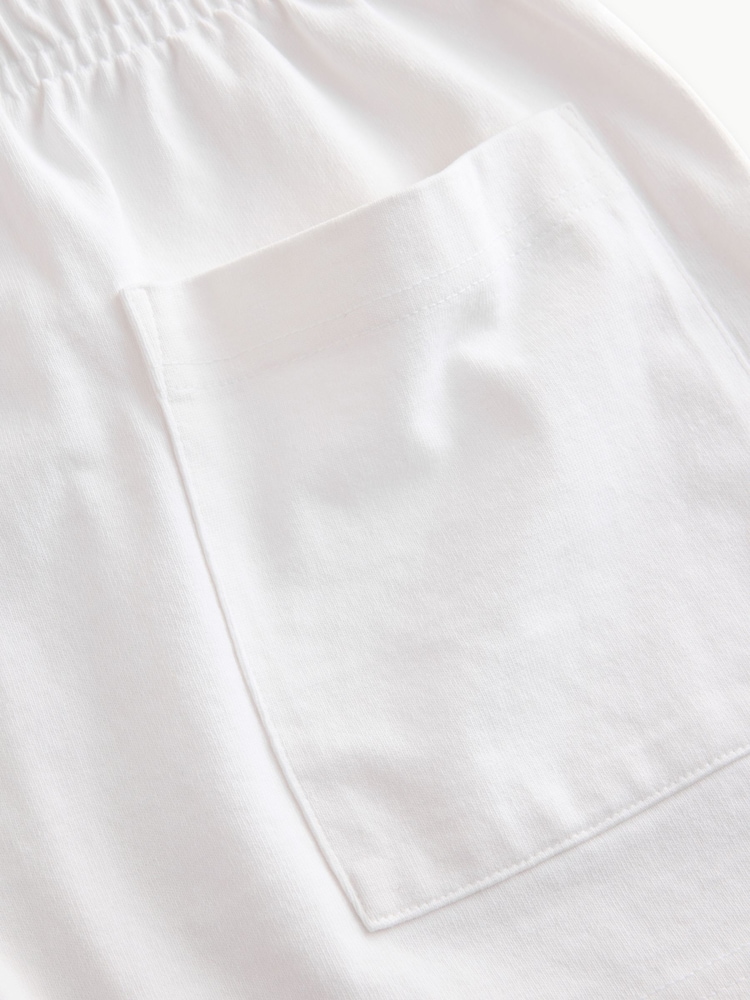 Sporty & Rich White NY Crest Embroidered Disco Shorts - Image 10 of 10 Sporty & Rich White NY Crest Embroidered Disco Shorts - Image 10 of 10