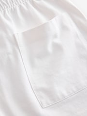 Sporty & Rich White NY Crest Embroidered Disco Shorts - Image 4 of 4