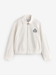 Sporty & Rich White NY Crest Prep Jacket - Image 1 of 4
