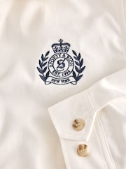 Sporty & Rich White NY Crest Prep Jacket - Image 4 of 4