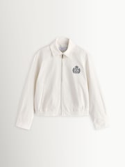 Sporty & Rich White NY Crest Prep Jacket - Image 5 of 8