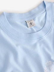 Sporty & Rich Blue Crest T-Shirt - Image 8 of 9