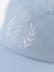 Sporty & Rich Blue New York Crest Embroidered Cap - Image 3 of 3