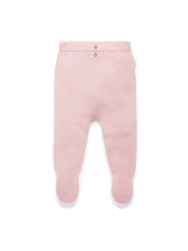 Purebaby Pink Textured Leggings - Image 1 of 4 Purebaby Pink Textured Leggings - Image 1 of 4