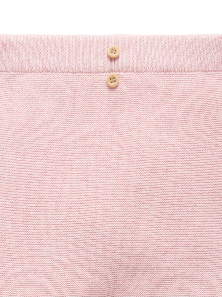 Purebaby Pink Textured Leggings - Image 2 of 4 Purebaby Pink Textured Leggings - Image 2 of 4