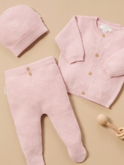 Purebaby Pink Textured Leggings - Image 4 of 4