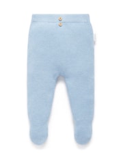 Purebaby Blue Textured Leggings - Image 1 of 4