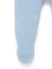 Purebaby Blue Textured Leggings - Image 3 of 4