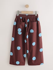 Chocolate Brown Spot Pullon Barrel Trousers (3-16yrs) - Image 2 of 4