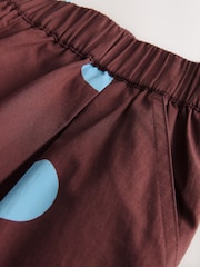 Chocolate Brown Spot Pullon Barrel Trousers (3-16yrs) - Image 3 of 4