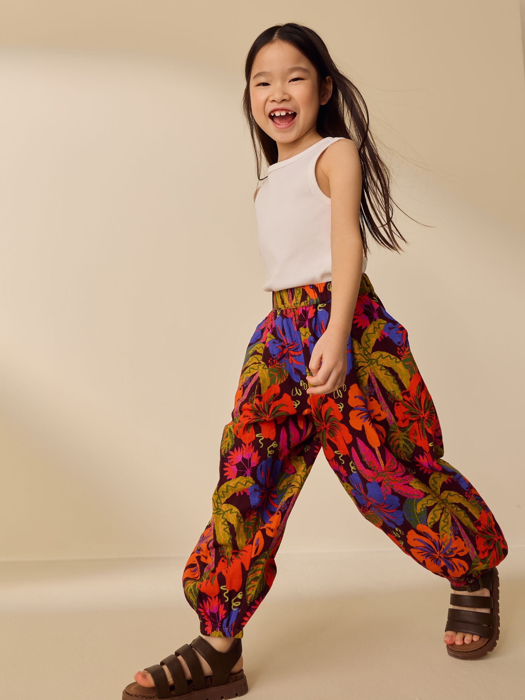 Buy Tropical Print Hareem Trousers (3-16yrs) from Next USA