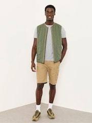 FatFace Burley Light Stone Lightweight Cargo Shorts - Image 2 of 4