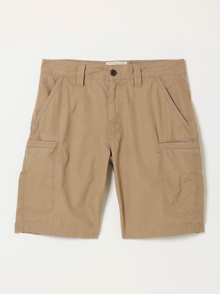 FatFace Burley Light Stone Lightweight Cargo Shorts - Image 4 of 4