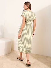 Friends Like These V-Neck Capped Sleeve Midi Dress - Image 4 of 4