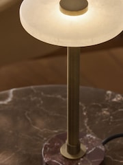 White Medina Mains Operated Table Lamp - Image 3 of 8
