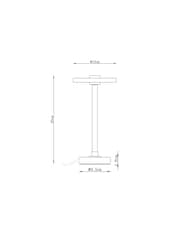 White Medina Mains Operated Table Lamp - Image 4 of 8