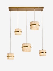 Ivory Helmdon 5 Light Linear Pendant - Image 5 of 5