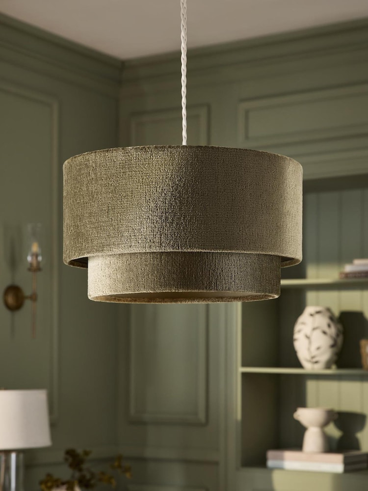 Plüsch Chenille Easy Fit Lampenschirm - Bild 2 von 7