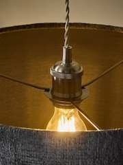 Slate Blue Plush Chenille Drum Easy Fit Shade - Image 4 of 5