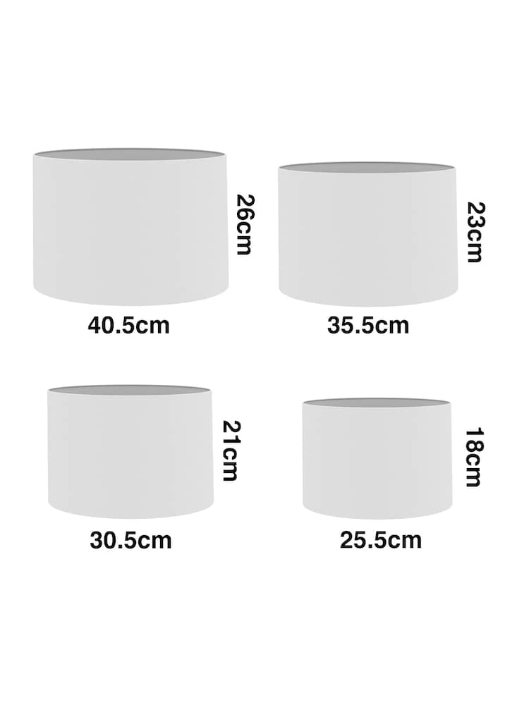 Slate Blue Plush Chenille Drum Easy Fit Shade - Image 5 of 5