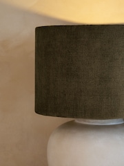 Moss Green Plush Chenille Drum Easy Fit Shade - Image 3 of 6