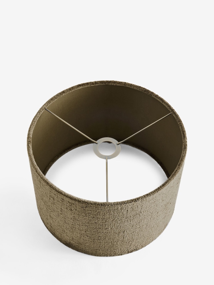 Moss Green Plush Chenille Drum Easy Fit Shade - Image 6 of 6