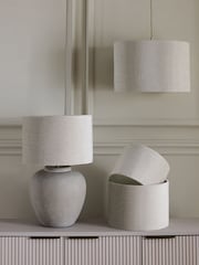 Oyster Plush Chenille Drum Easy Fit Shade - Image 2 of 6