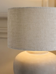 Oyster Plush Chenille Drum Easy Fit Shade - Image 3 of 6