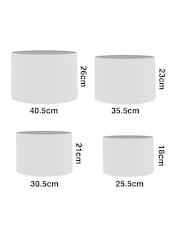 Mink Brown Plush Chenille Drum Easy Fit Shade - Image 4 of 7