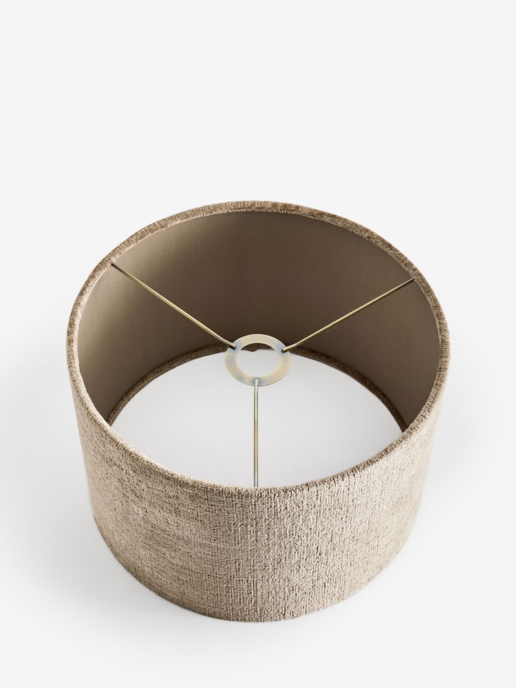 Mink Brown Plush Chenille Drum Easy Fit Shade - Image 7 of 7