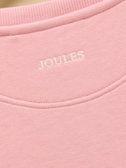 Joules Kids' Sundaze Light Pink Slogan Crew Neck Sweatshirt - Image 7 of 7