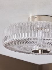 Chrome Lexington Large Flush Fitting Ceiling Light - Image 4 of 6