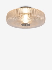 Chrome Lexington Large Flush Fitting Ceiling Light - Image 5 of 6