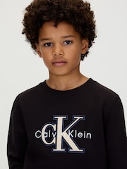 Calvin Klein Black Monogram Sweatshirt - Image 4 of 5