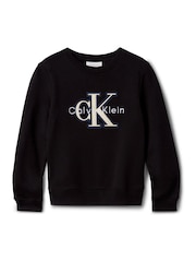Calvin Klein Black Monogram Sweatshirt - Image 5 of 5
