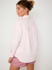 Pink Relaxed Fit Long Sleeve Denim Shirt - Image 3 of 4