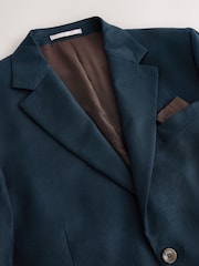 Azul marino - Corte slim - N. Premium Linen Blend Blazer with Stretch and Tencel Lyocell - Imagen 8 de 11