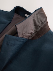 Azul marino - Corte slim - N. Premium Linen Blend Blazer with Stretch and Tencel Lyocell - Imagen 9 de 11