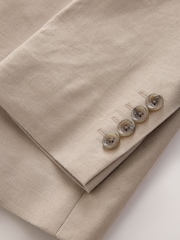 Stone Muscle Fit N. Premium Linen Blend Blazer with Stretch and Tencel Lyocell - Image 10 of 11