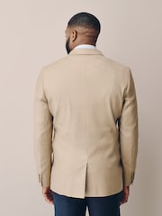 Stone Muscle Fit N. Premium Linen Blend Blazer with Stretch and Tencel Lyocell - Image 2 of 11