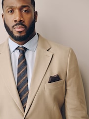 Stone Muscle Fit N. Premium Linen Blend Blazer with Stretch and Tencel Lyocell - Image 5 of 11