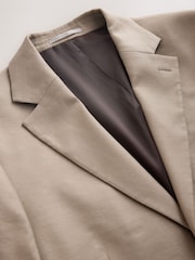 Stone Muscle Fit N. Premium Linen Blend Blazer with Stretch and Tencel Lyocell - Image 9 of 11