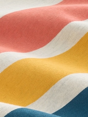 Ecru White Marl Colourblock Quarter Zip Sweatshirt - Image 7 of 8