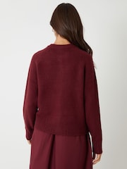Threadbare Red Button Up Knitted Cardigan - Image 2 of 4