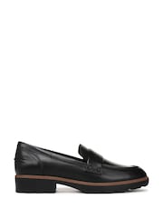Vionic Black Cleo Wide Fit Arch Support Loafers - Image 1 of 7