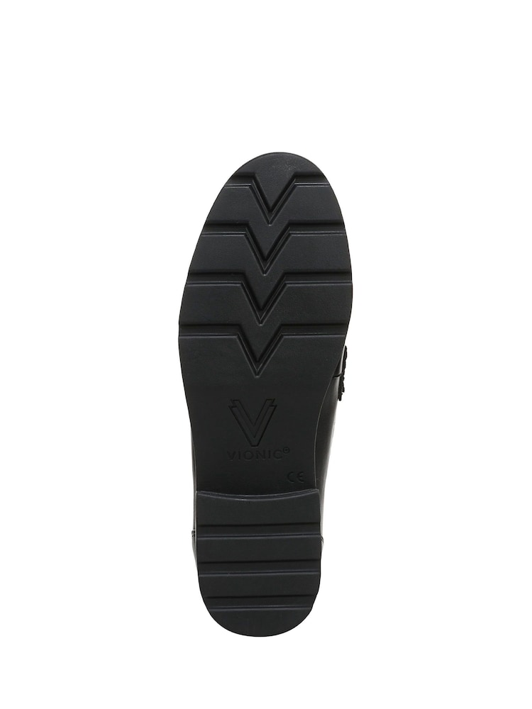 Vionic Black Cleo Wide Fit Arch Support Loafers - Image 7 of 7 Vionic Black Cleo Wide Fit Arch Support Loafers - Image 7 of 7