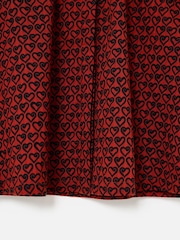 Oliver Bonas Red & Black Heart Print Blouse - Image 5 of 5