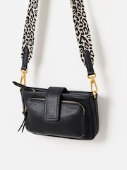 Oliver Bonas Black Laura Slim Cross-Body Bag - Image 1 of 6