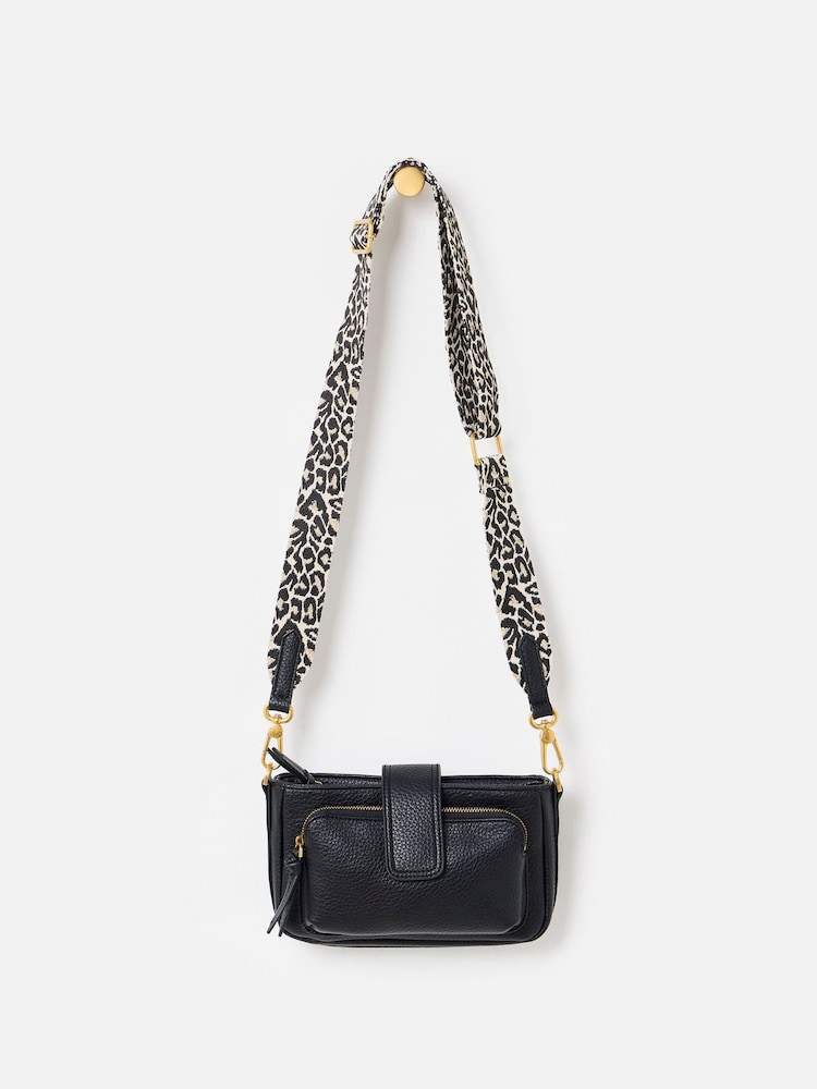 Oliver Bonas Black Laura Slim Cross-Body Bag - Image 2 of 6