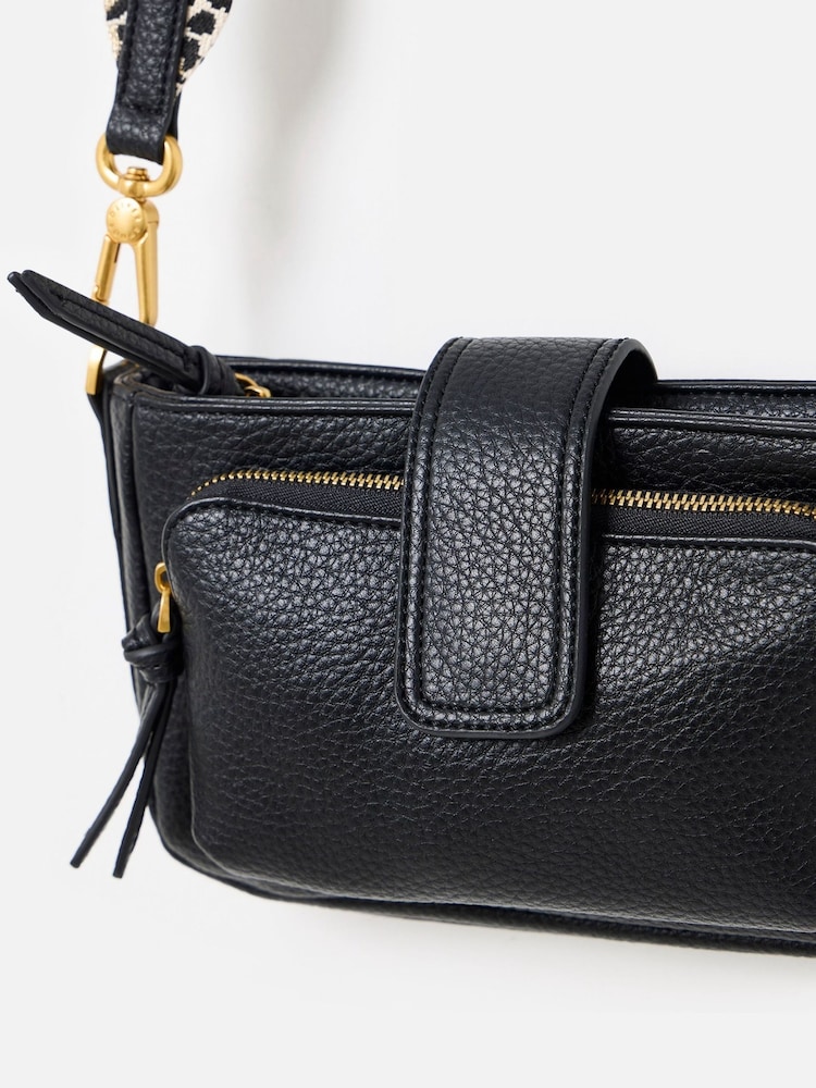 Oliver Bonas Black Laura Slim Cross-Body Bag - Image 6 of 6